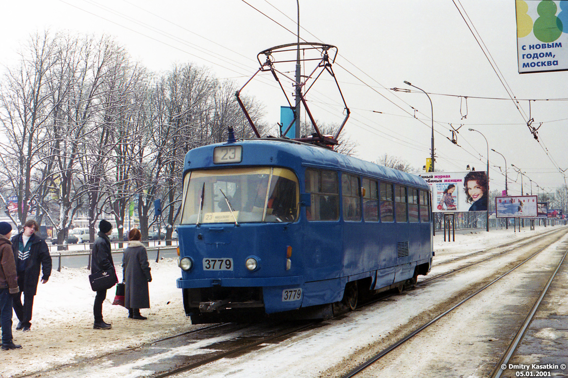Москва, Tatra T3SU № 3779