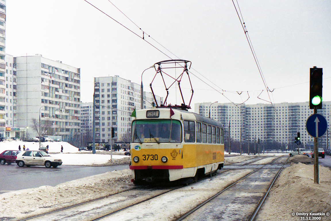 Москва, Tatra T3SU № 3730