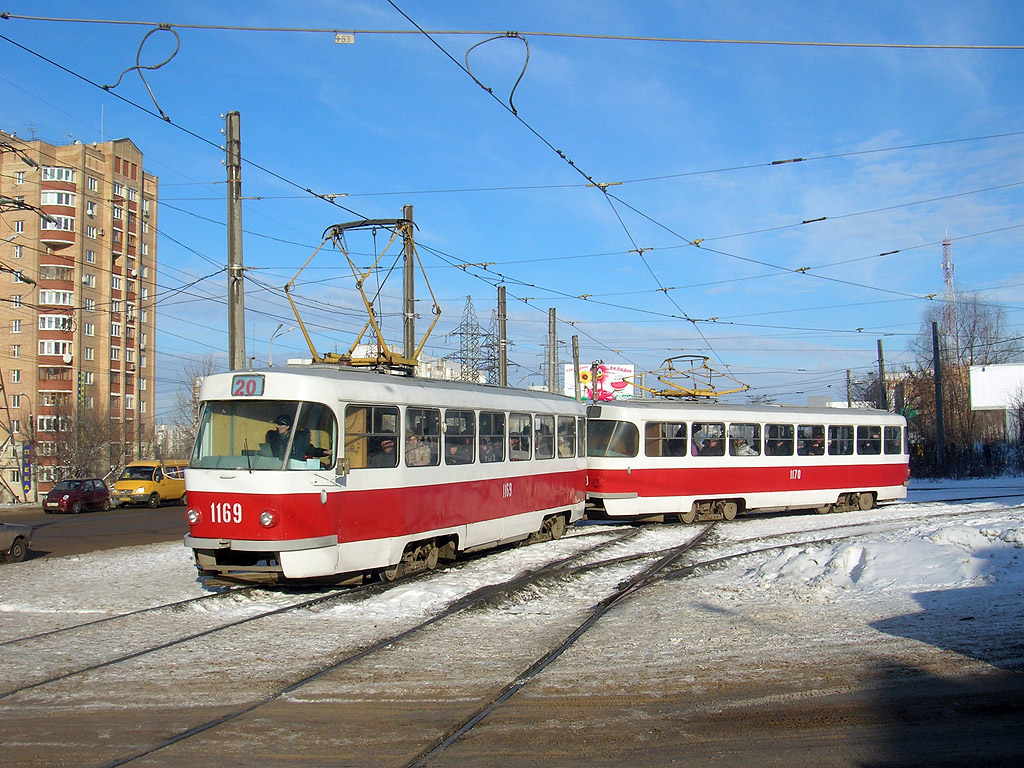 Самара, Tatra T3SU (двухдверная) № 1169