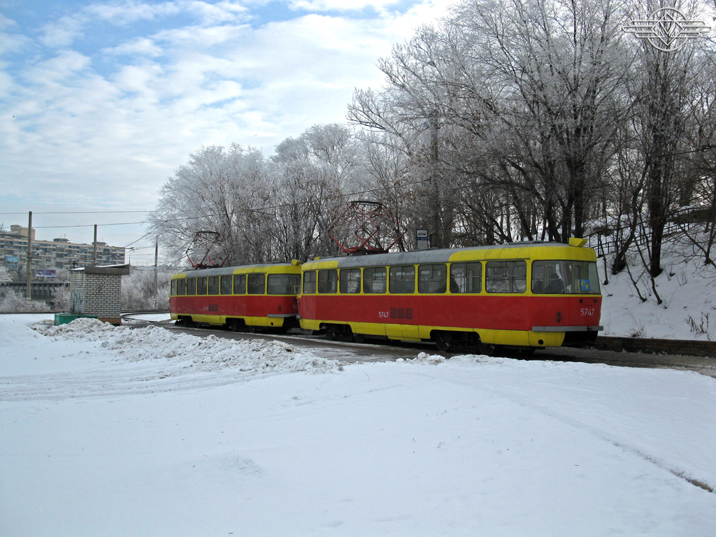 Волгоград, Tatra T3SU № 5748; Волгоград, Tatra T3SU № 5747