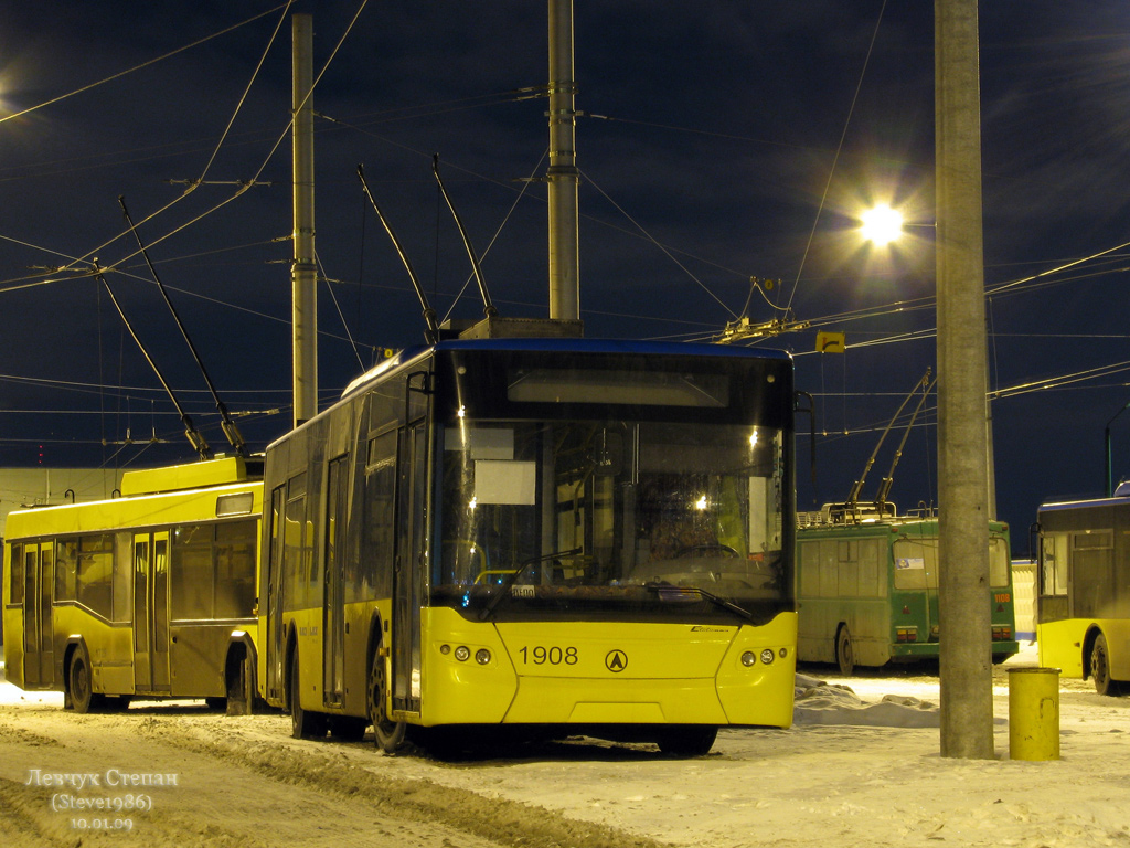 Киев, ЛАЗ E183D1 № 1908 Киев, ЛАЗ E183D1 № 1908