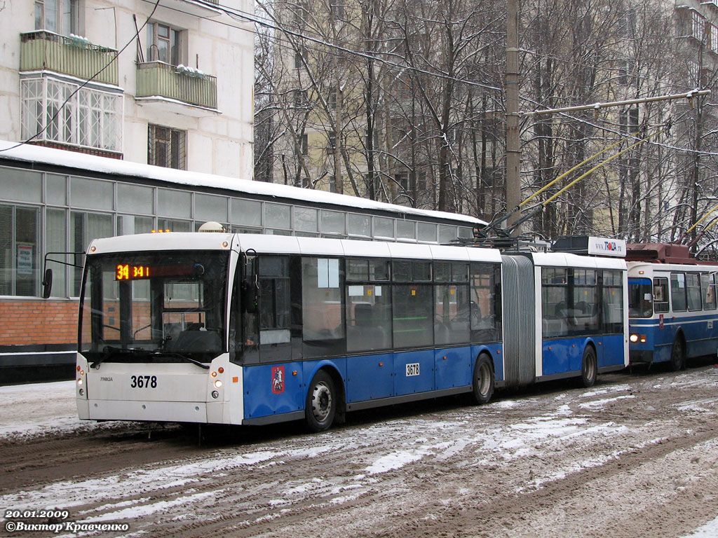 Москва, Тролза-6206.00 «Мегаполис» № 3678