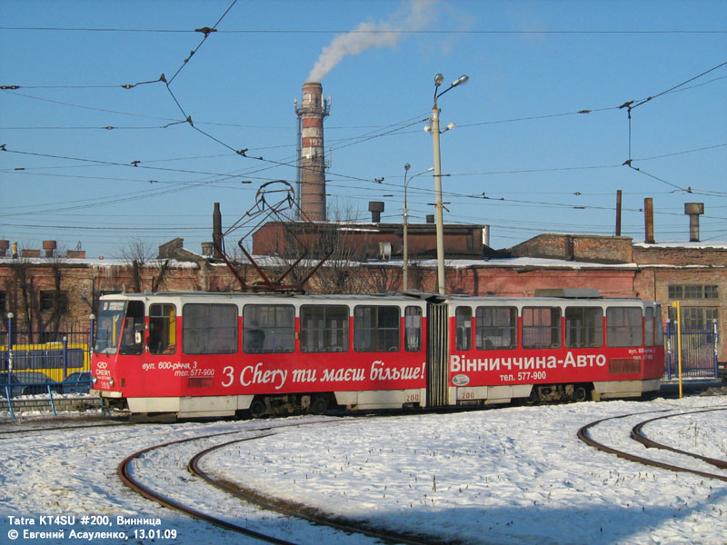 Винница, Tatra KT4SU № 200