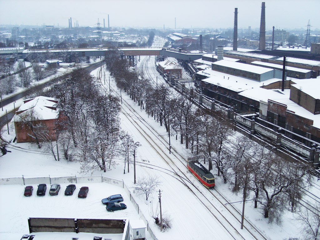 Dnipras — Tram network — right-bank part