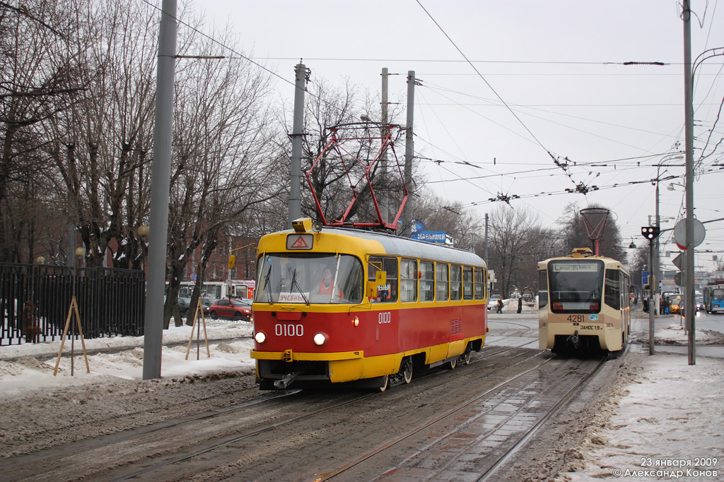 Москва, Tatra T3SU № 0100