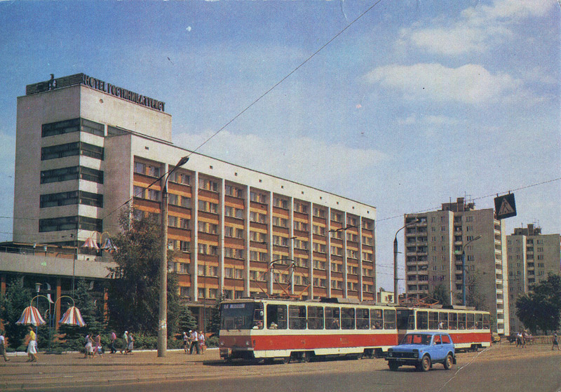 Тверь, Tatra T6B5SU № 9; Тверь — Старые фотографии (1917—1991); Тверь — Трамвайные линии: Центральный район
