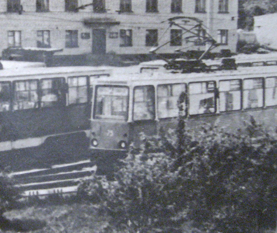 Орёл, 71-605 (КТМ-5М3) № 75; Орёл — Исторические фотографии [1946-1991]; Орёл — Трамвайное депо им. Ю. Витаса