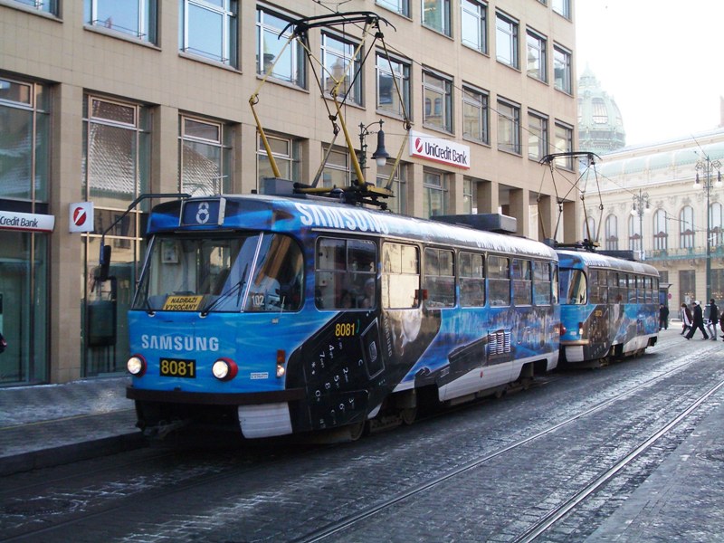 Прага, Tatra T3M № 8081