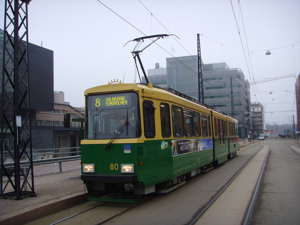 Helsinkis — Espoo, Valmet MLNRV2 nr. 80 Helsinkis — Espoo, Valmet MLNRV2 nr. 80