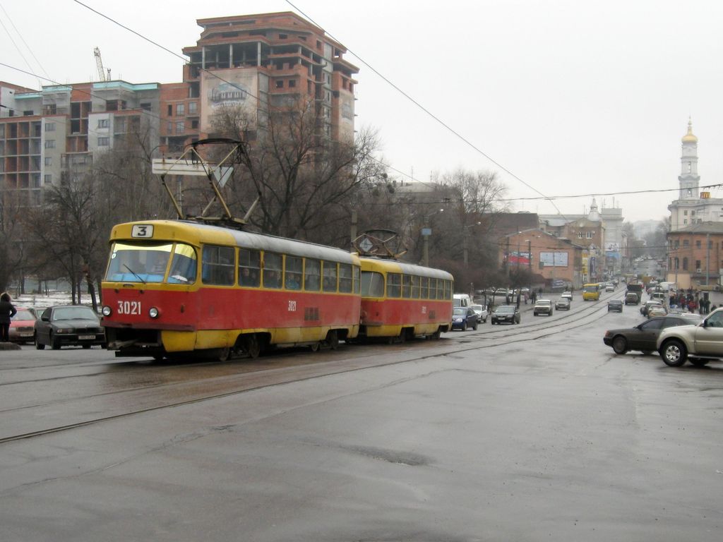 Харьков, Tatra T3SU № 3021