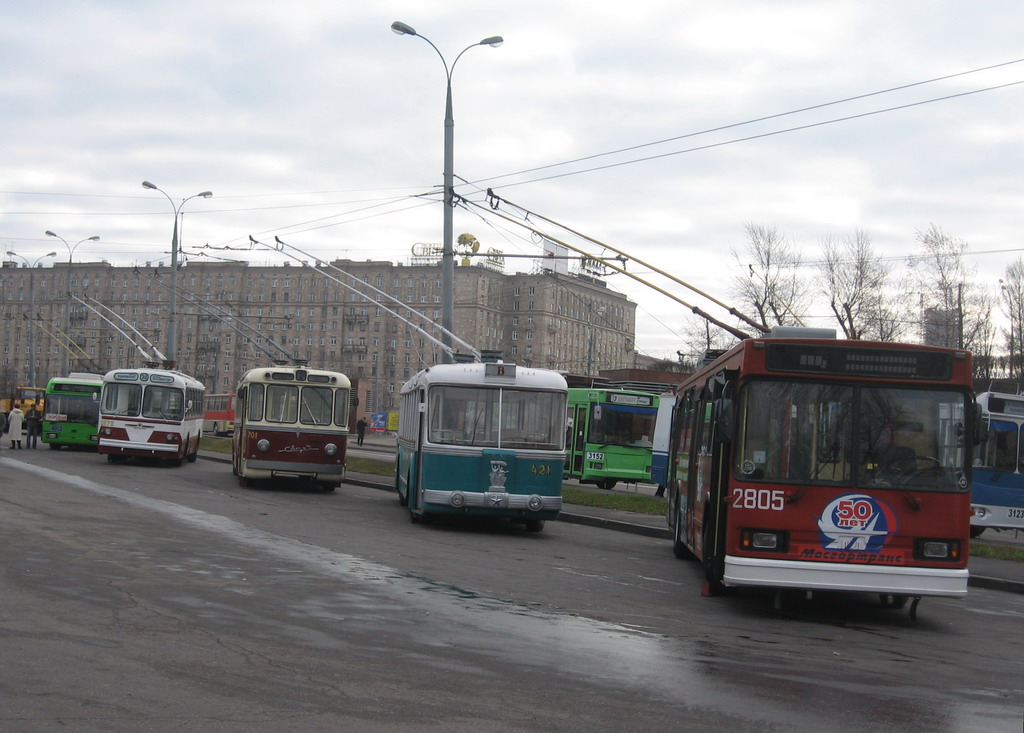 Москва, СВАРЗ ТБЭС № 421; Москва, БКМ 20101 № 2805 Москва, СВАРЗ ТБЭС № 421; Москва, БКМ 20101 № 2805