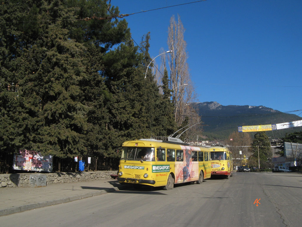 Krimmi trollid (Simferopol - Alušta - Jalta), Škoda 9Tr19 № 5513