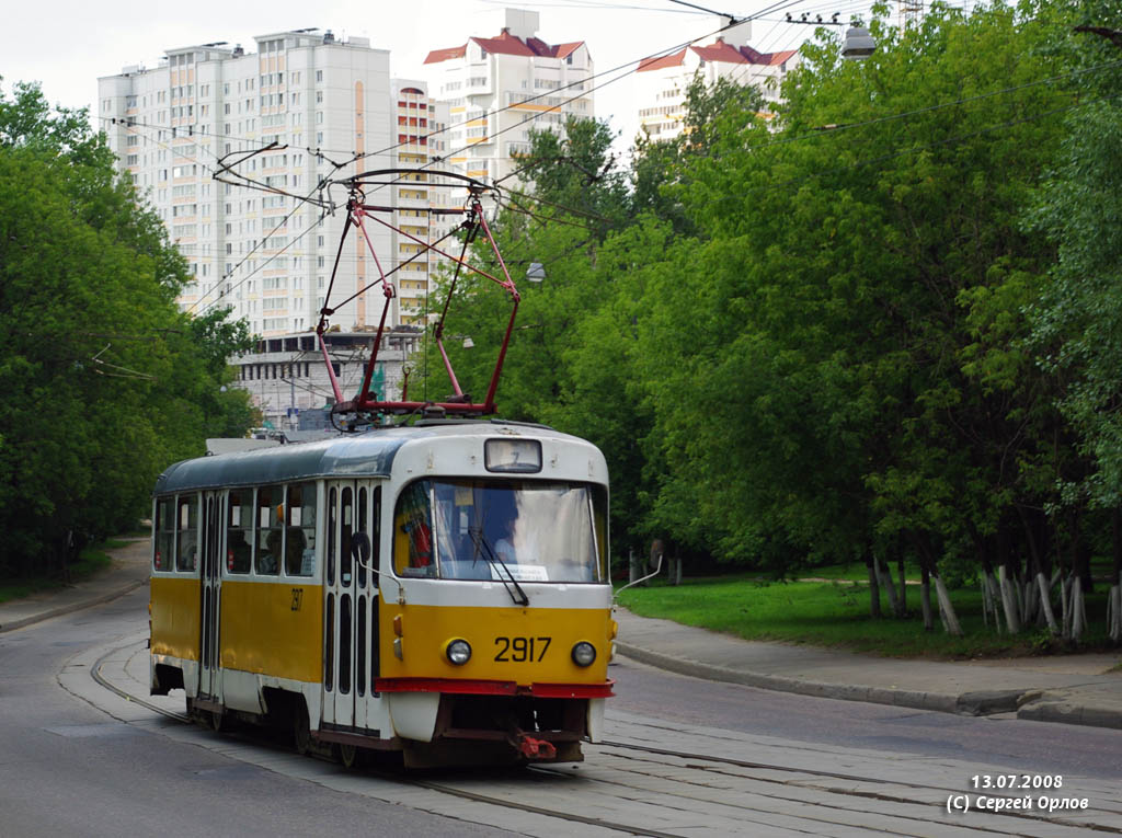 Москва, Tatra T3SU № 2917