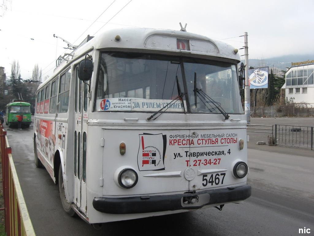 Крымский троллейбус, Škoda 9Tr18 № 5467