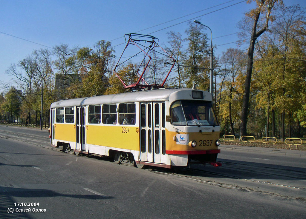 Москва, Tatra T3SU № 2697