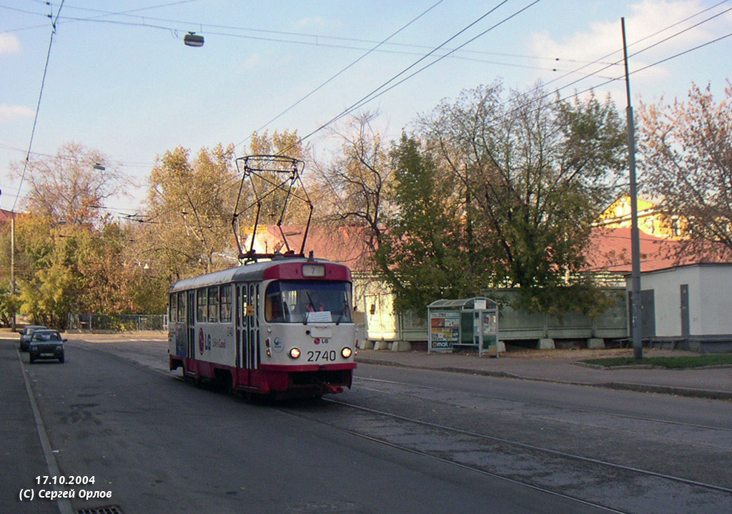 Москва, Tatra T3SU № 2740