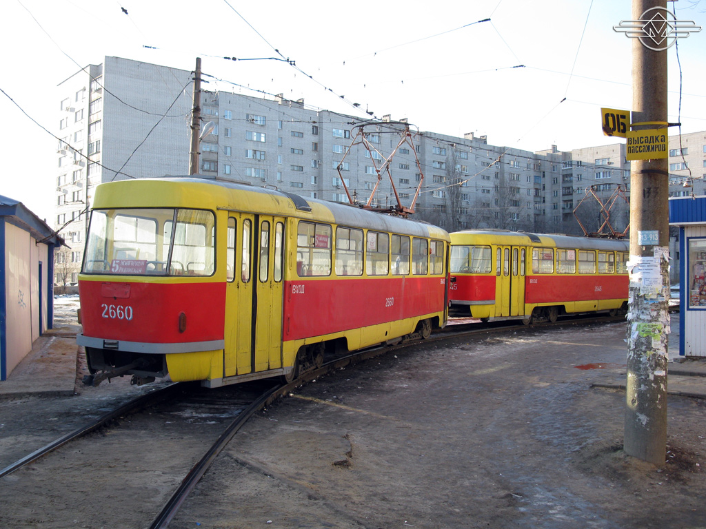Wolgograd, Tatra T3SU (2-door) Nr. 2645; Wolgograd, Tatra T3SU (2-door) Nr. 2660