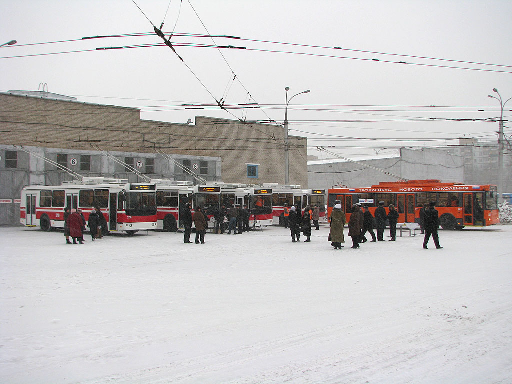 Самара — Презентация новых троллейбусов ЗиУ-682Г-016.03 и Тролза-5275.05 (5 февраля 2009 г.); Самара — Троллейбусное депо № 3