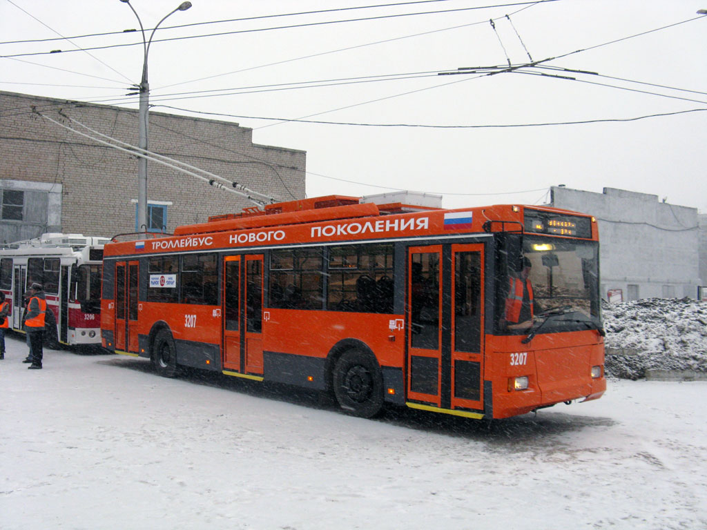 Самара, Тролза-5275.05 «Оптима» № 3207; Самара — Презентация новых троллейбусов ЗиУ-682Г-016.03 и Тролза-5275.05 (5 февраля 2009 г.); Самара — Троллейбусное депо № 3