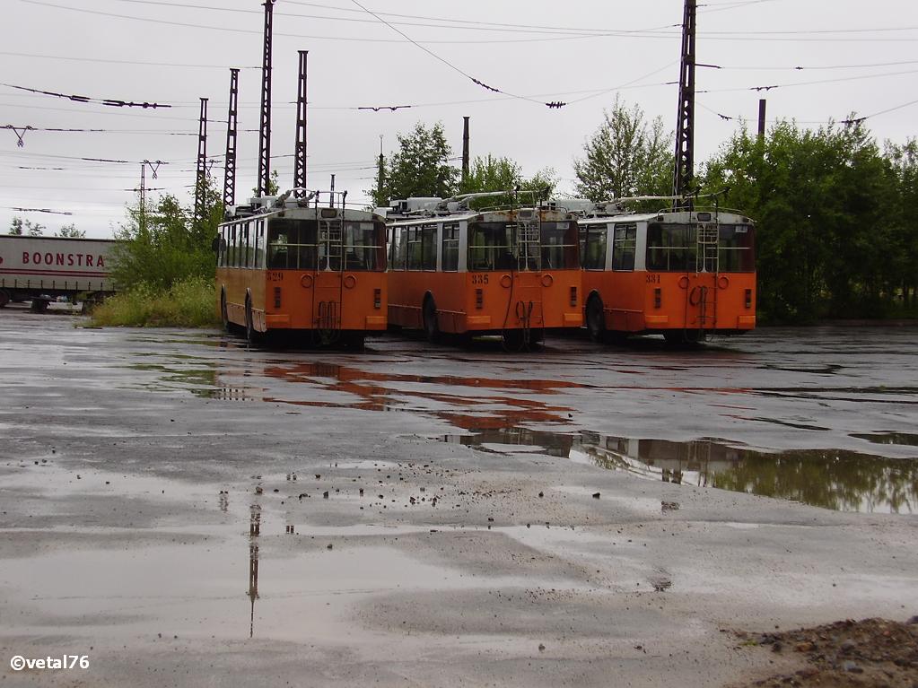 Петрозаводск, ВЗТМ-5284 № 329; Петрозаводск — Базы хранения и списания троллейбусов (БХиСТ)
