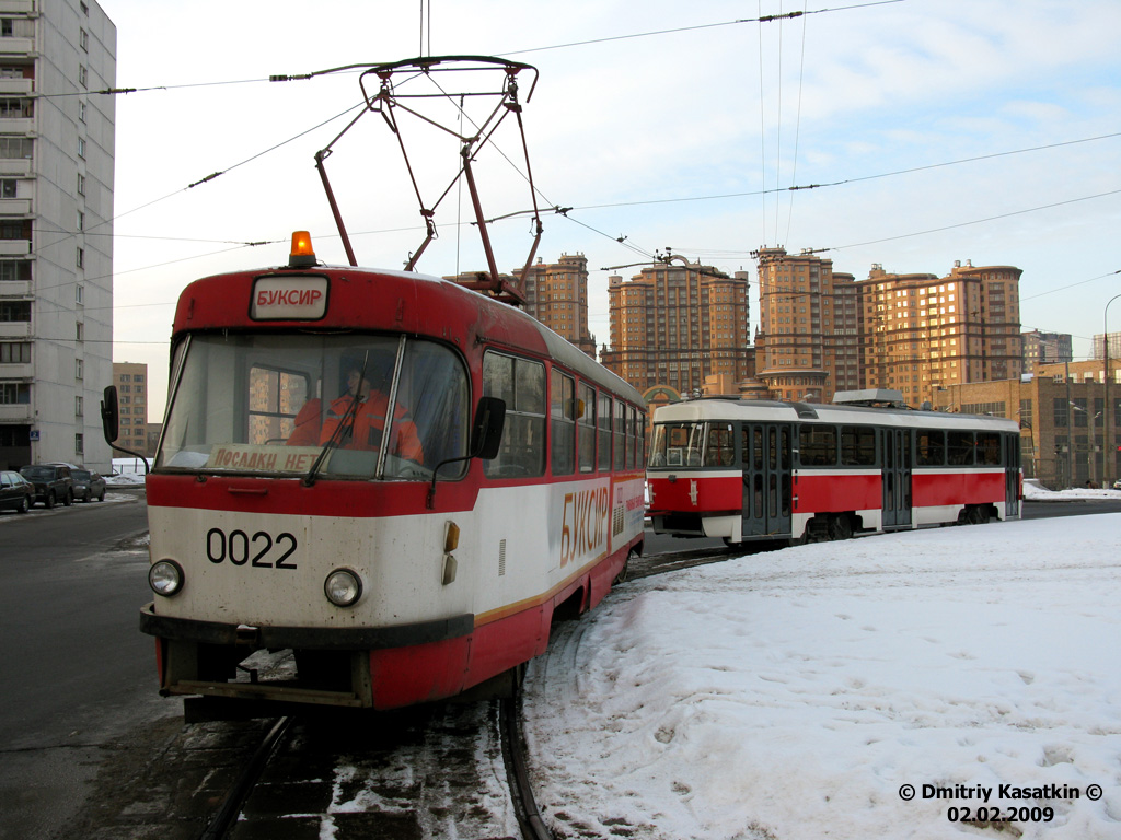 Москва, Tatra T3SU № 0022