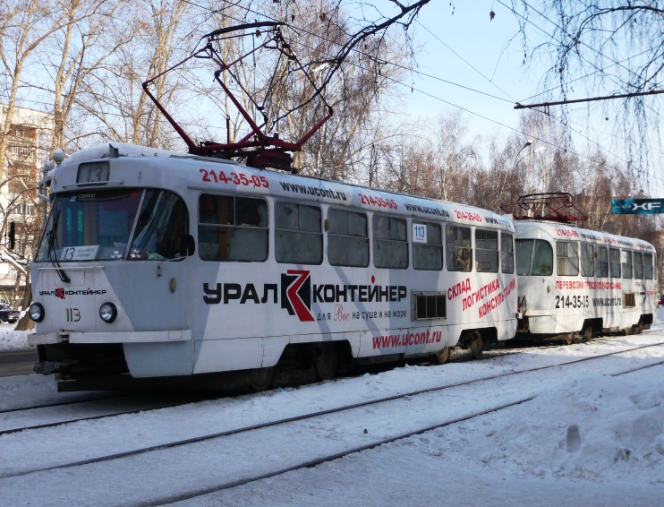 Yekaterinburg, Tatra T3SU (2-door) Br. 113