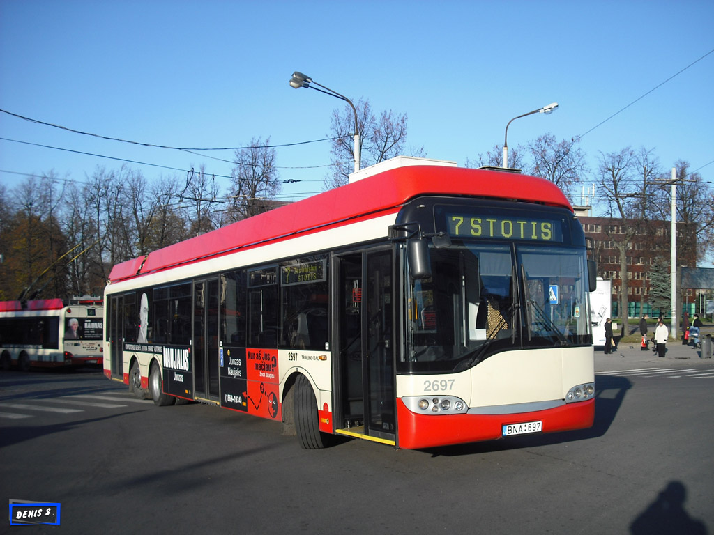 Вильнюс, Solaris Trollino II 15 AC № 2697; Вильнюс — Проишествия, ДТП, поломки