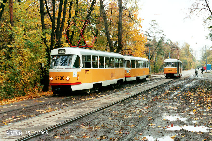 Москва, Tatra T3SU № 3798