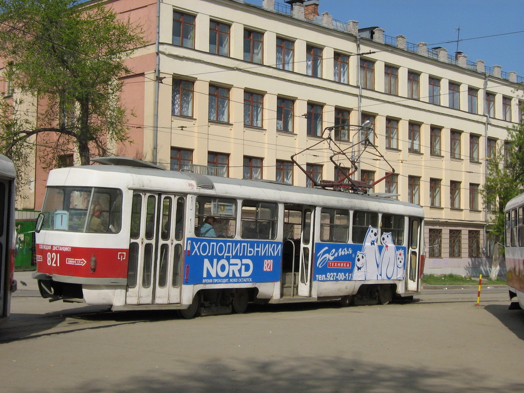 Самара, Tatra T3SU № 821; Самара — Конечные станции и кольца (трамвай)