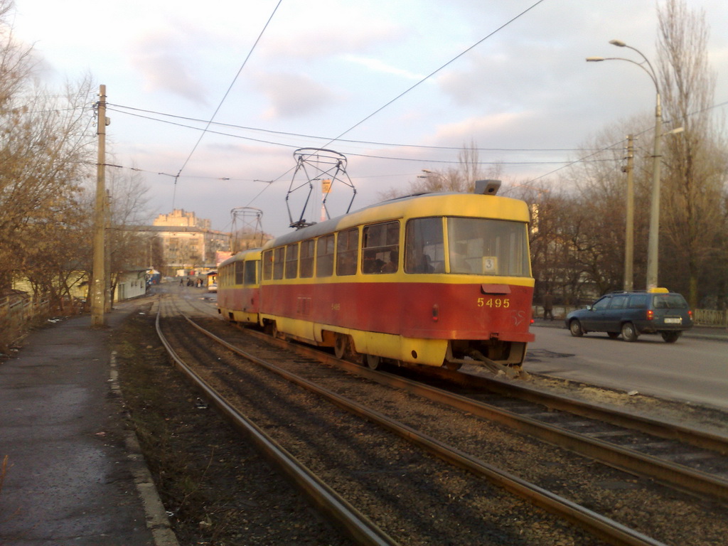 Киев, Tatra T3SU № 5495