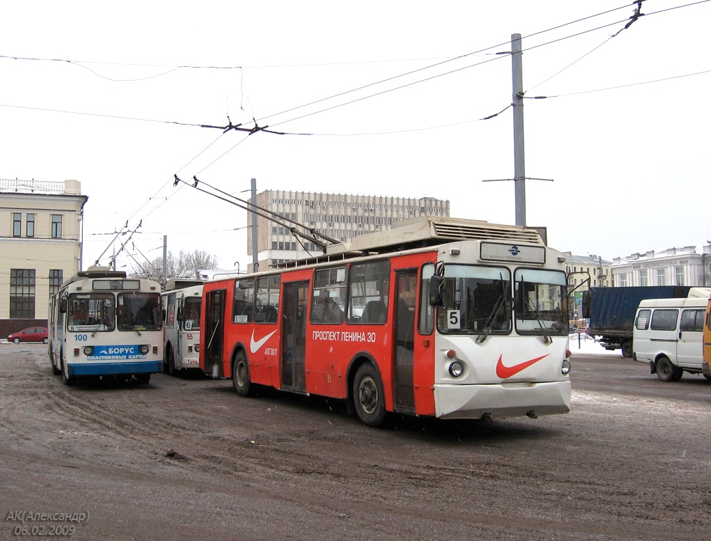 Тула, ВМЗ-170 № 100; Тула, ВЗТМ-5284.02 № 81