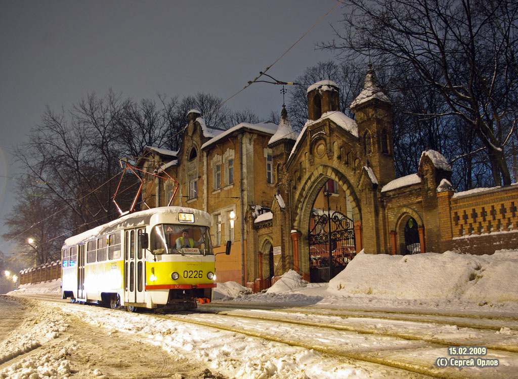 Москва, Tatra T3SU № 0226