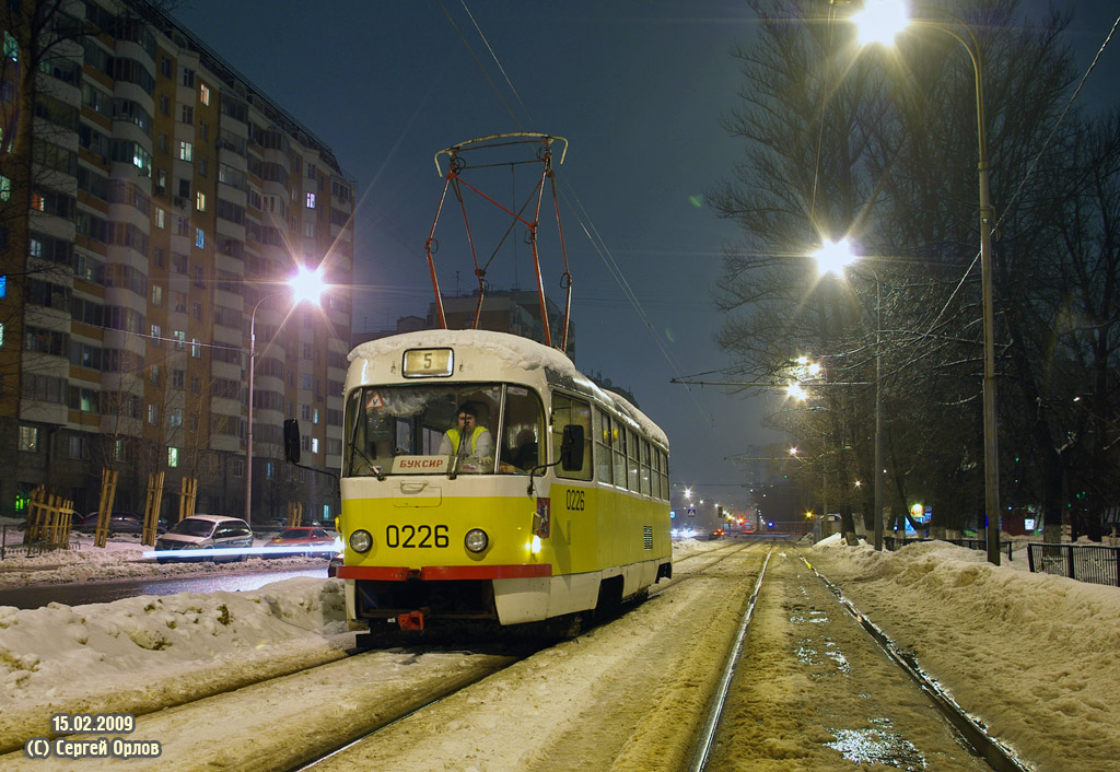 Москва, Tatra T3SU № 0226