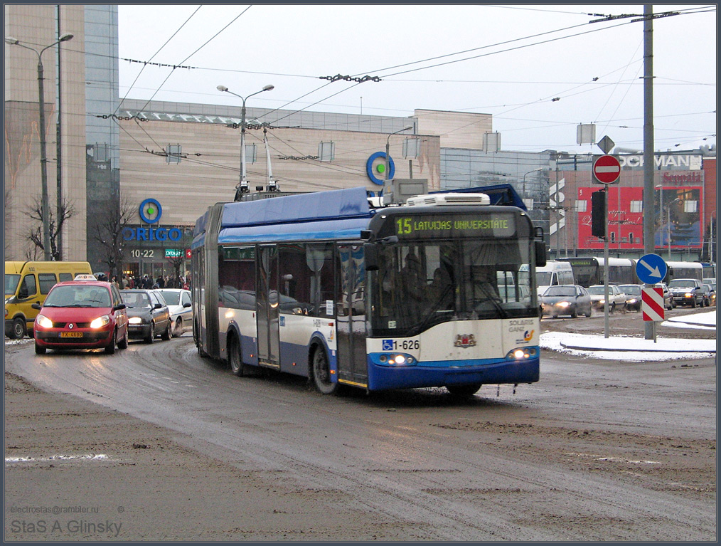 Рига, Solaris Trollino II 18 Ganz № 1-626