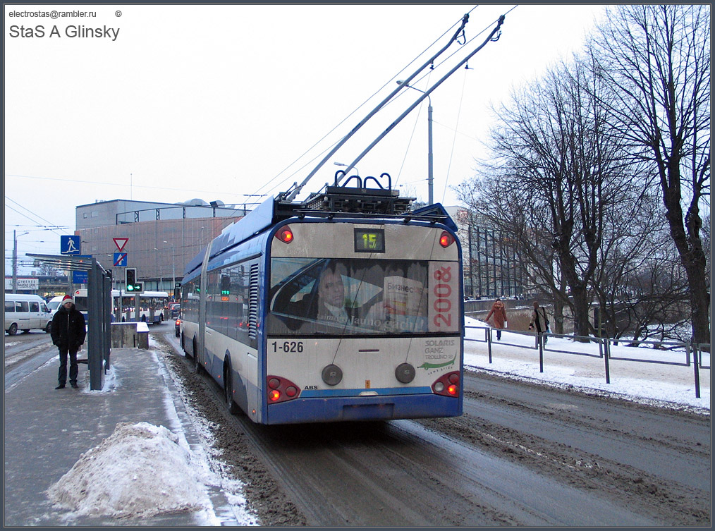 Рига, Solaris Trollino II 18 Ganz № 1-626