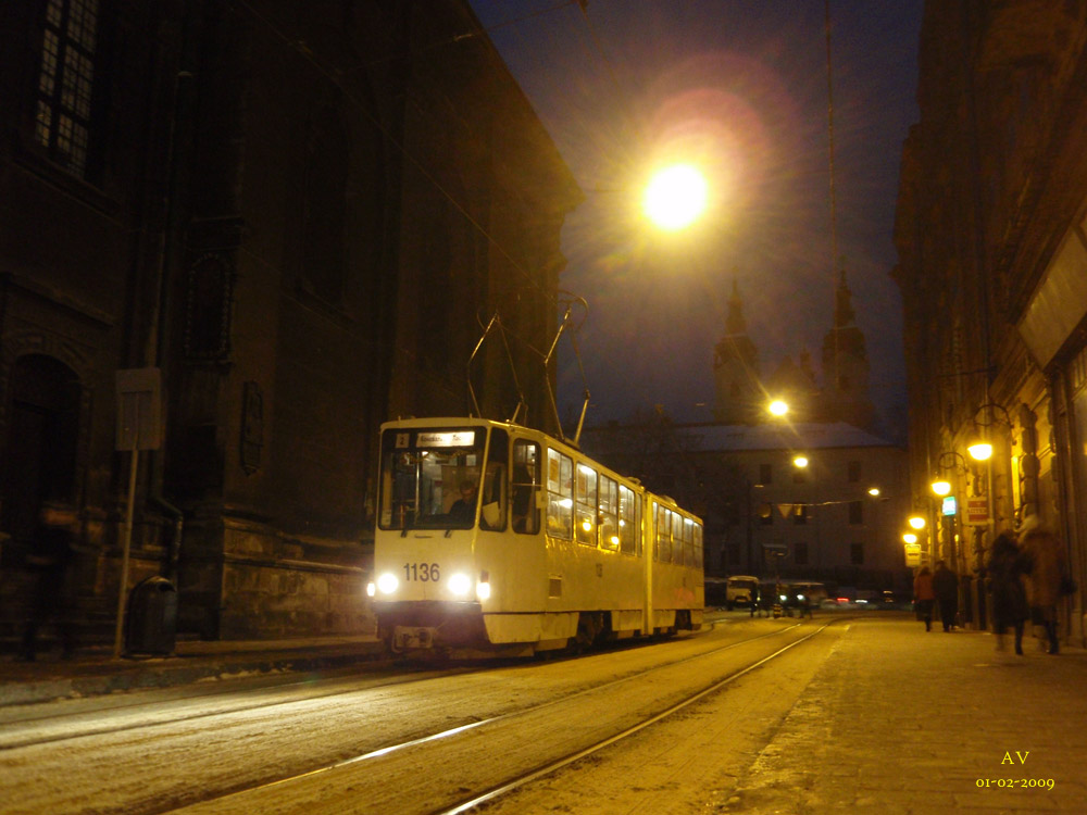 Львов, Tatra KT4SU № 1136