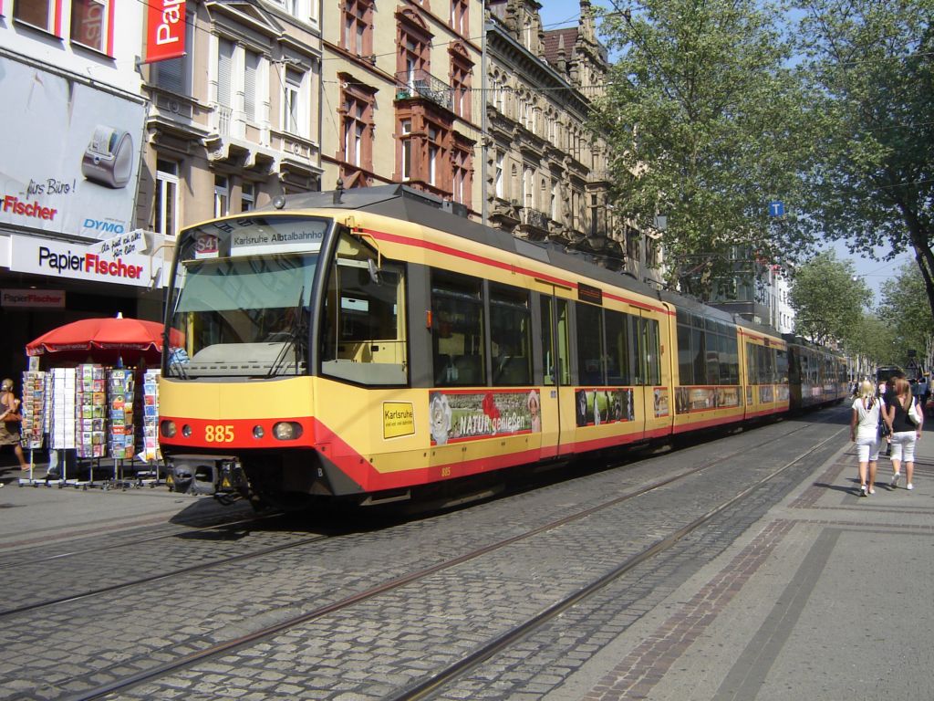 Карлсруэ, Siemens GT8-100D/M-2S № 885