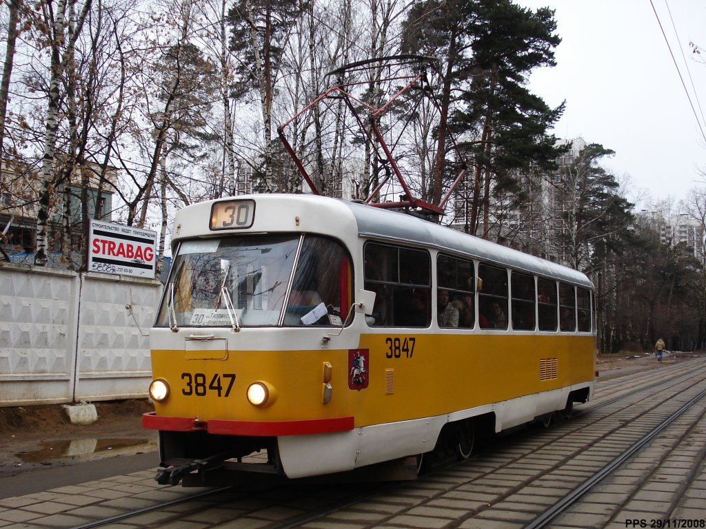 Moskva, Tatra T3SU Br. 3847 Moskva, Tatra T3SU Br. 3847