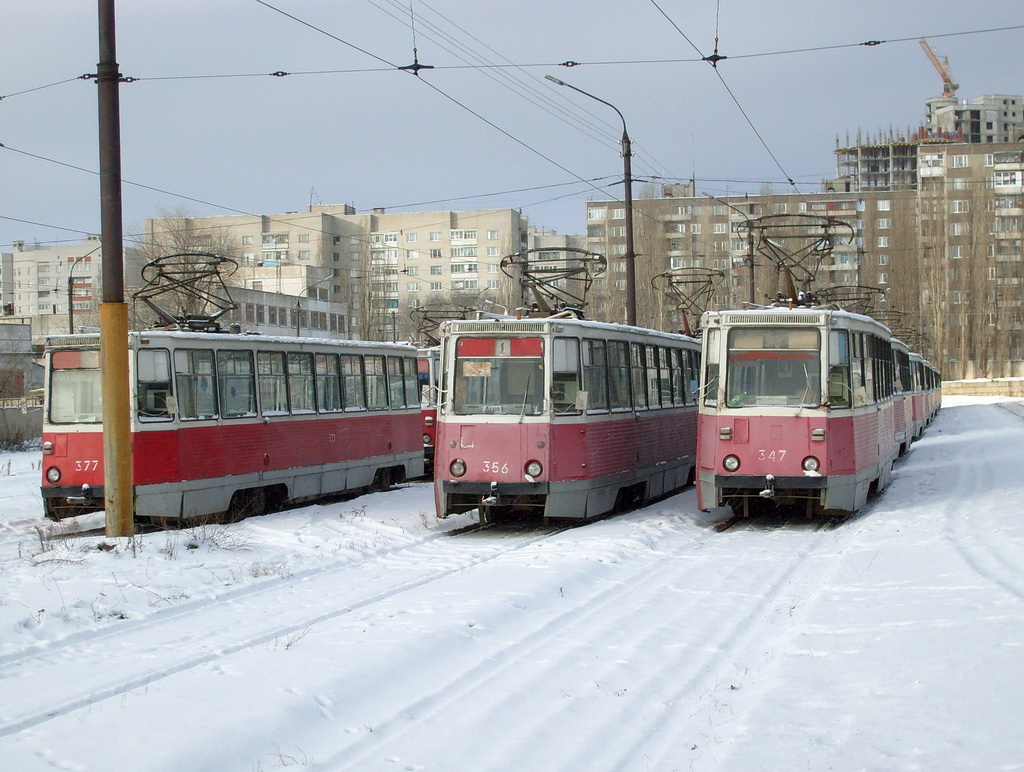 Воронеж, 71-605 (КТМ-5М3) № 377; Воронеж, 71-605 (КТМ-5М3) № 356; Воронеж, 71-605 (КТМ-5М3) № 347