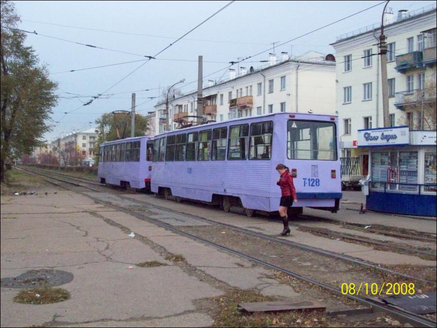 Ангарск, 71-605 (КТМ-5М3) № 128 Ангарск, 71-605 (КТМ-5М3) № 128