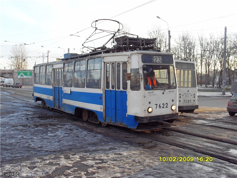 Санкт-Петербург, ЛМ-68М № 7622 Санкт-Петербург, ЛМ-68М № 7622