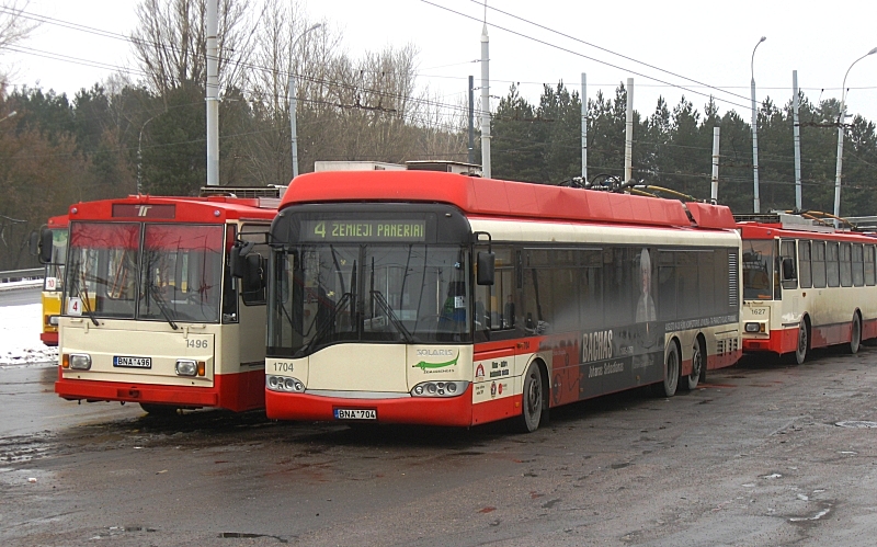 Вильнюс, Solaris Trollino II 15 AC № 1704