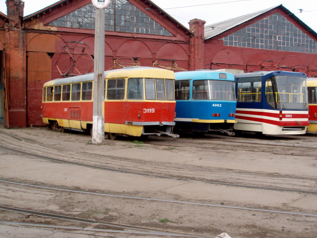Одеса, Tatra T3SU (двухдверная) № 3119 Одеса, Tatra T3SU (двухдверная) № 3119