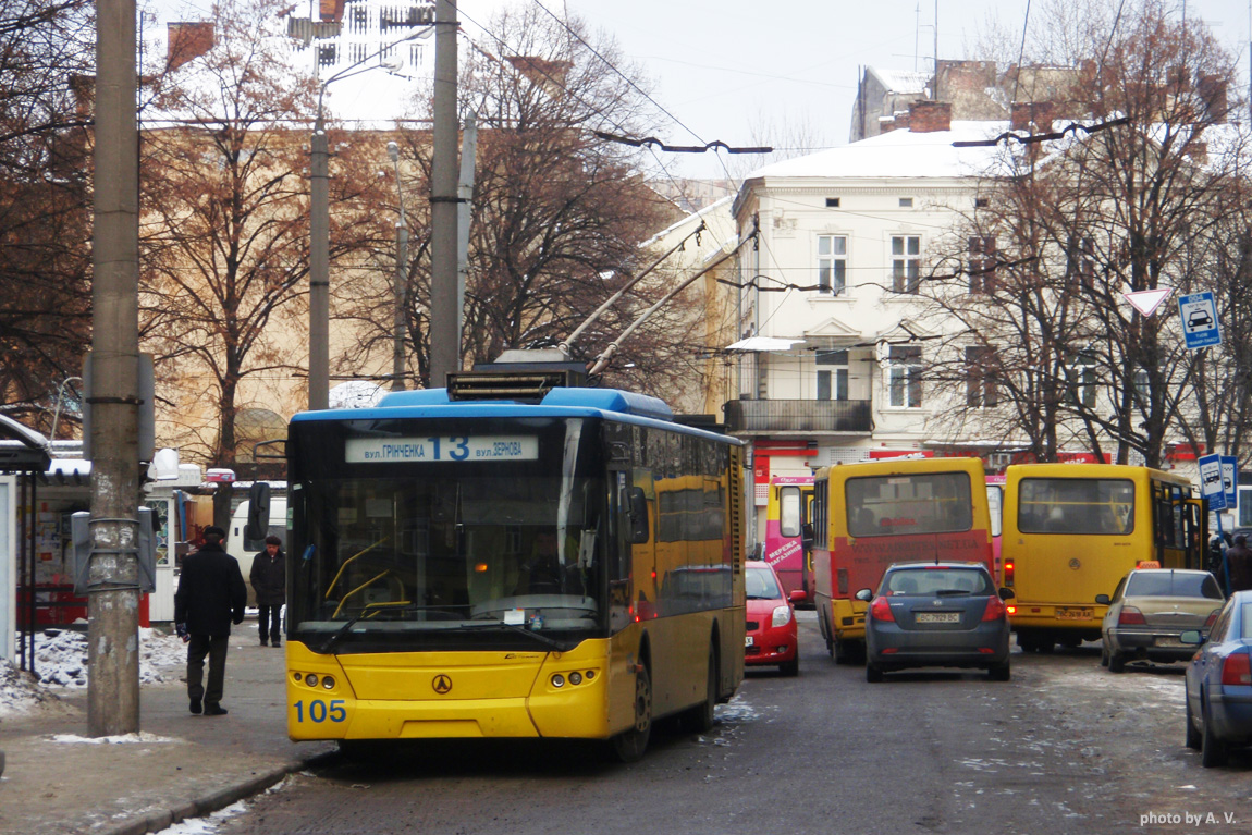 Lviv, LAZ E183D1 č. 105