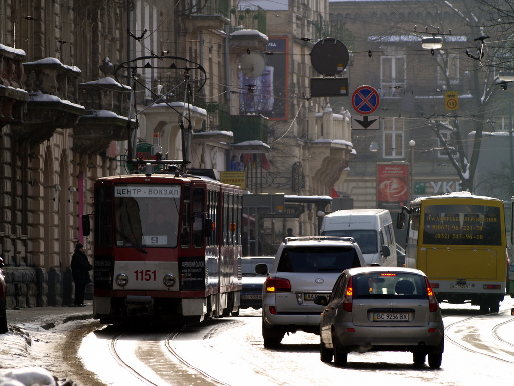 Львов, Tatra KT4D № 1151