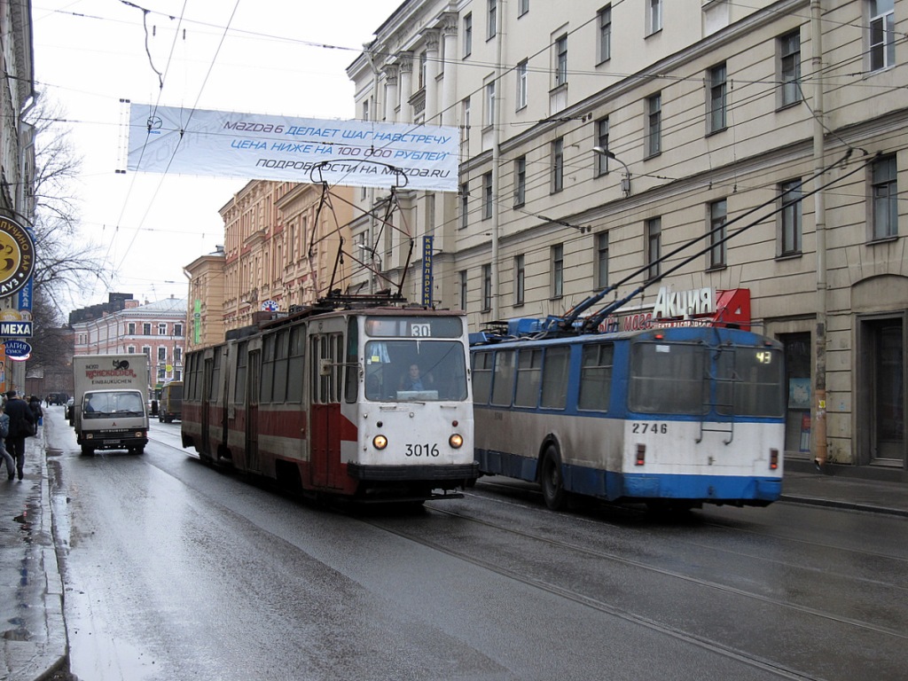 Санкт-Петербург, ЛВС-86К № 3016; Санкт-Петербург, ЗиУ-682В [В00] № 2746
