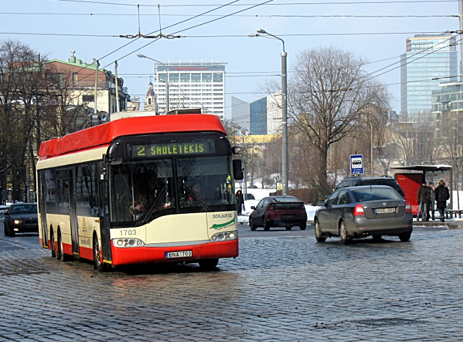 Вильнюс, Solaris Trollino II 15 AC № 1703