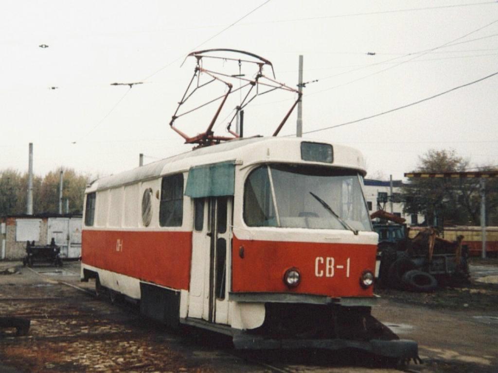Самара, Tatra T3SU (двухдверная) № СВ-1; Самара — Городское трамвайное депо