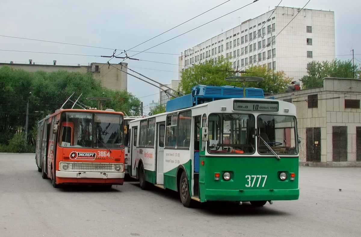 Челябинск, Ikarus 280.93 № 3864; Челябинск, ЗиУ-682В-012 [В0А] № 3777