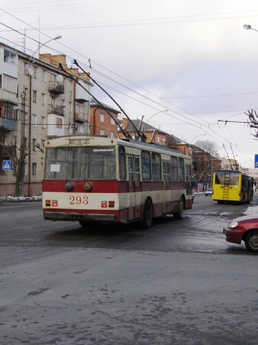 Черновцы, Škoda 14Tr89/6 № 293; Черновцы, ЛАЗ E183D1 № 350
